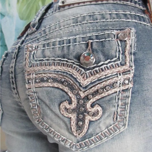 Rock Revival Jeans Rock Revival Womens Easy Stretch Bling Bootcut
